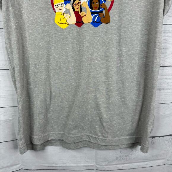 Boeing Womens Large We Can Do It Rosie Riveter Short Sleeve Graphic T-Shirt Gray - Picture 4 of 10